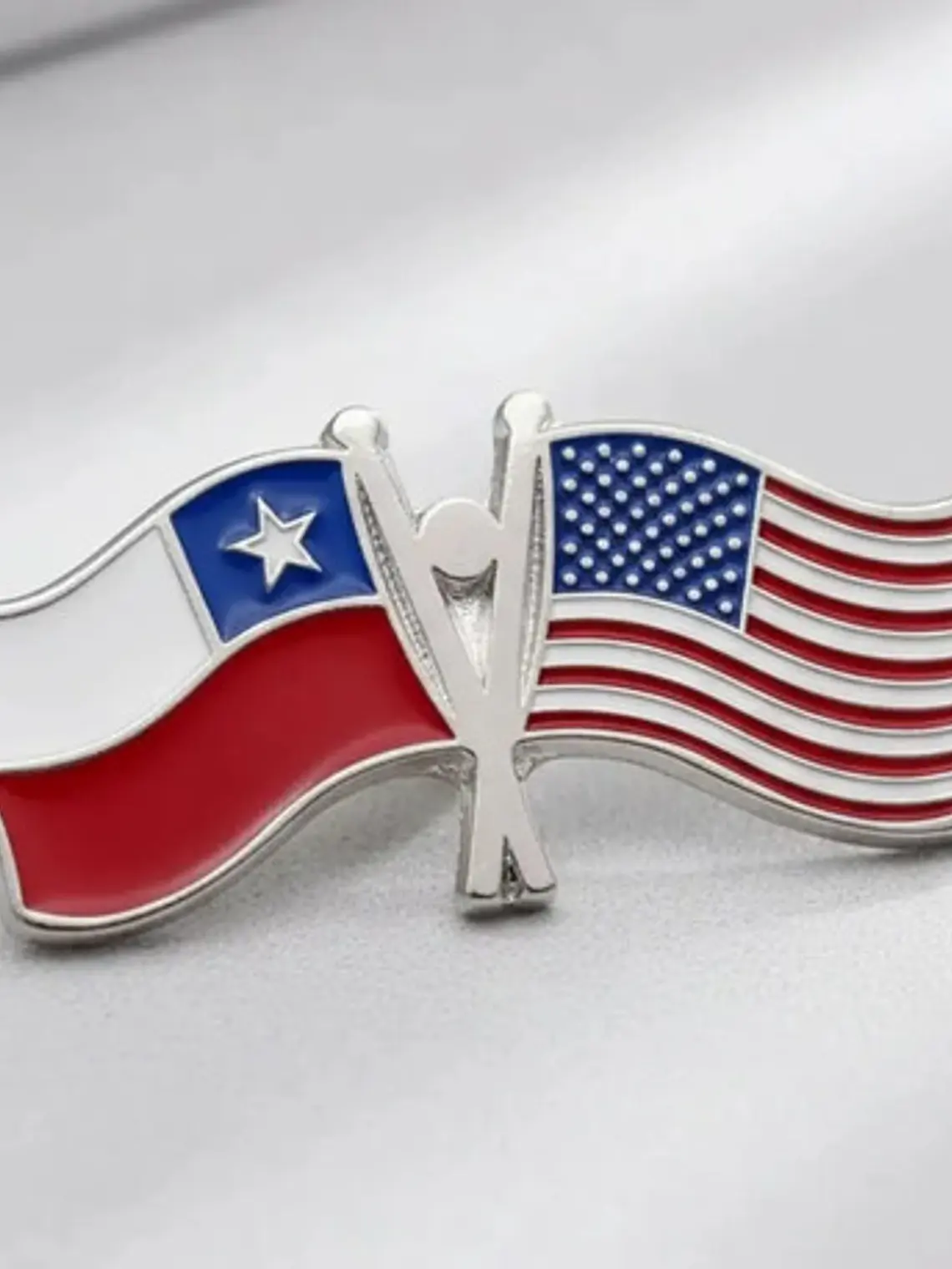 Pin Estados Unidos Y Chile Pin Doble Banderas Entrelazadas 3