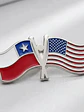 Pin Estados Unidos Y Chile Pin Doble Banderas Entrelazadas - Miniatura 3