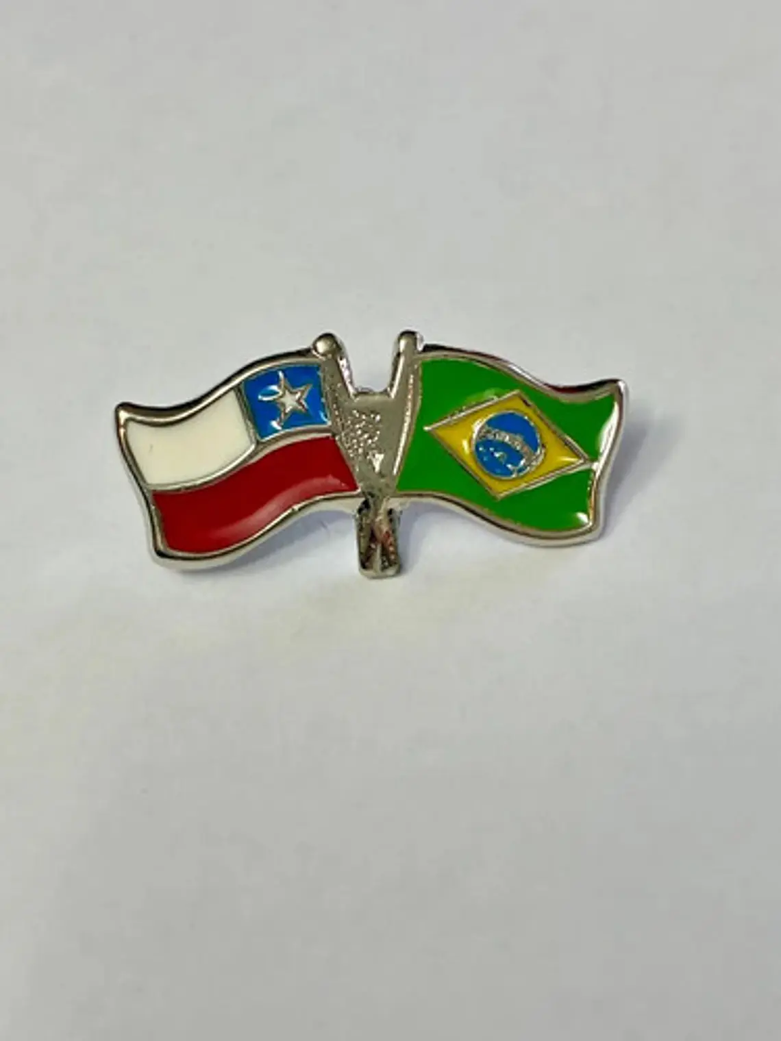 Pin Banderas Chile Y Brasil 2