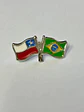 Pin Banderas Chile Y Brasil - Miniatura 2