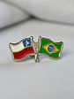 Pin Banderas Chile Y Brasil - Miniatura 5