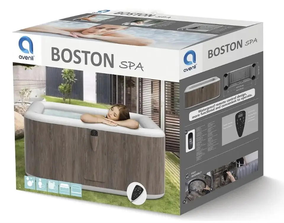 Jacuzzi Hidromasaje Spa Inflable Avenli Boston para 3 Personas 4
