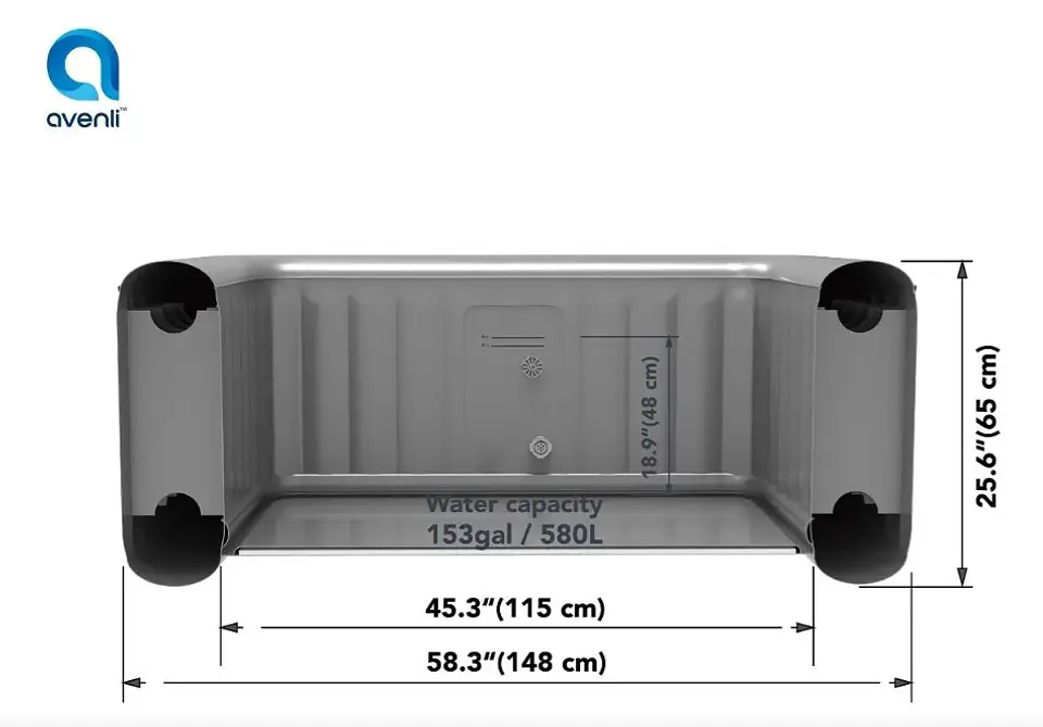 Jacuzzi Hidromasaje Spa Inflable Avenli Boston para 3 Personas 6