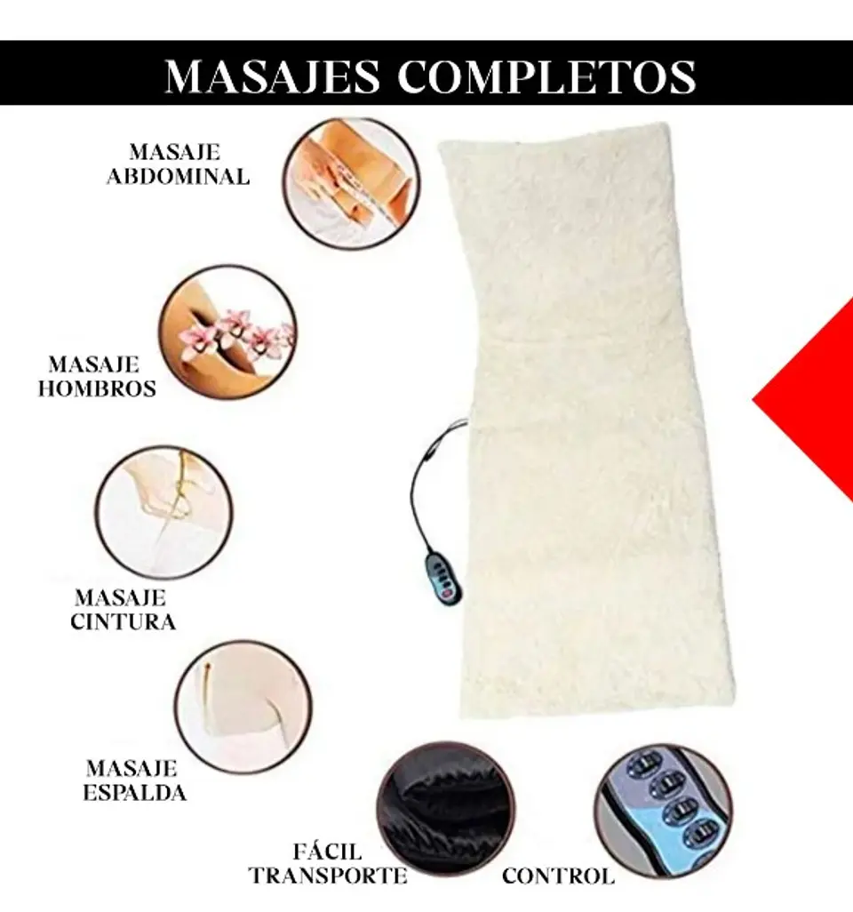 Cama de Masaje con Calor y Vibración – Relajación Corporal Completa 3