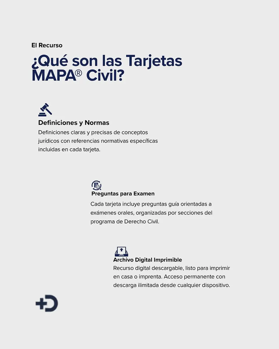 Tarjetas Flashcards Descargables MAPA® Civil 4