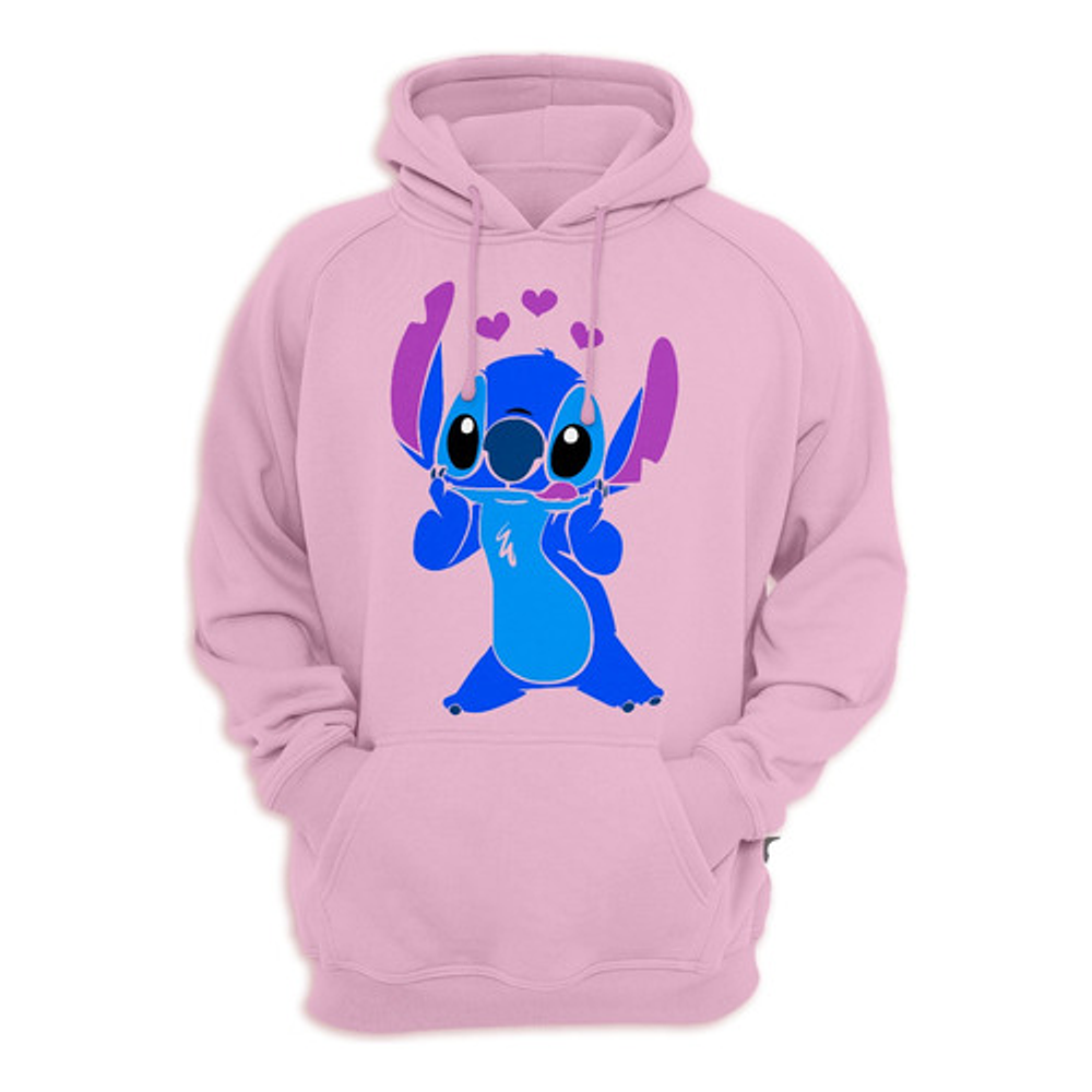 Poleron Canguro con capucha estampado de Stich