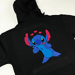 Poleron canguro con capucha estampado  Lilo Y Stich 