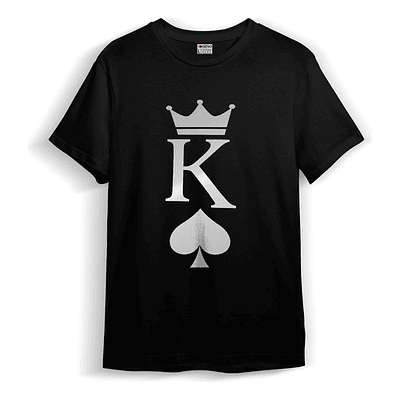 Polera Pack Parejas Día De Los Enamorados King Queen Poker 