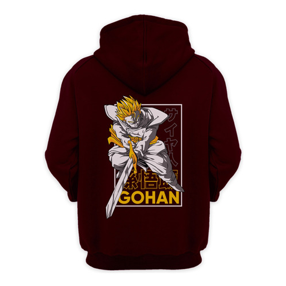 Poleron Estampado Anime Gohan Dragon Ball Super Z Goku