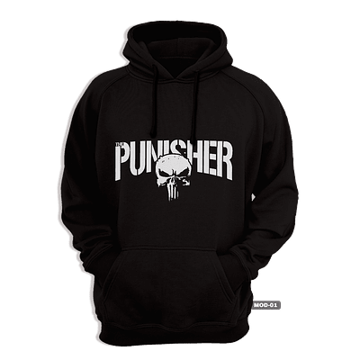 Poleron canguro con capucha Punisher 