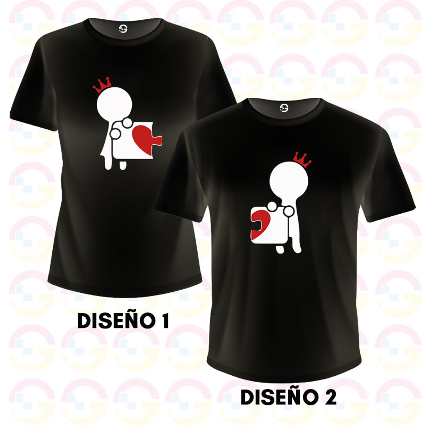 Poleras Pareja Puzzle 2