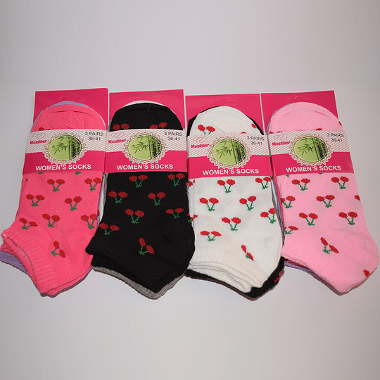 Medias / calcetines por docenas para dama (varios diseños)