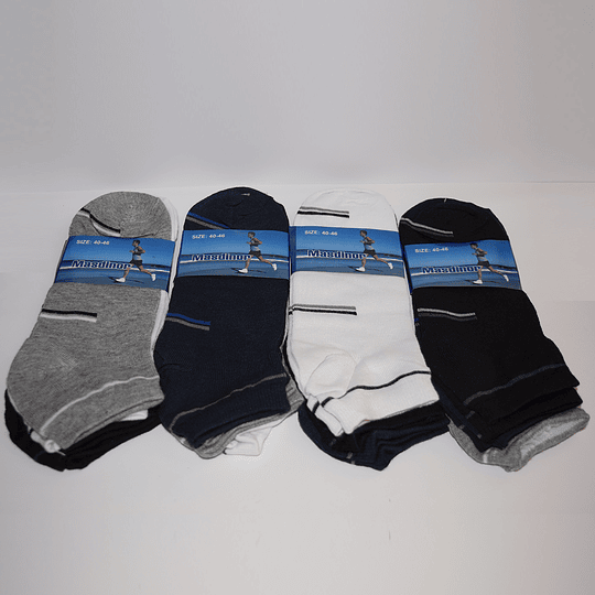 Medias / calcetines por docenas para homb (varios diseños)