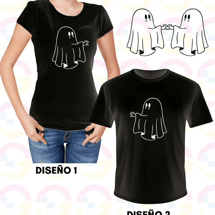 Poleras Pareja Fantasmitas 1