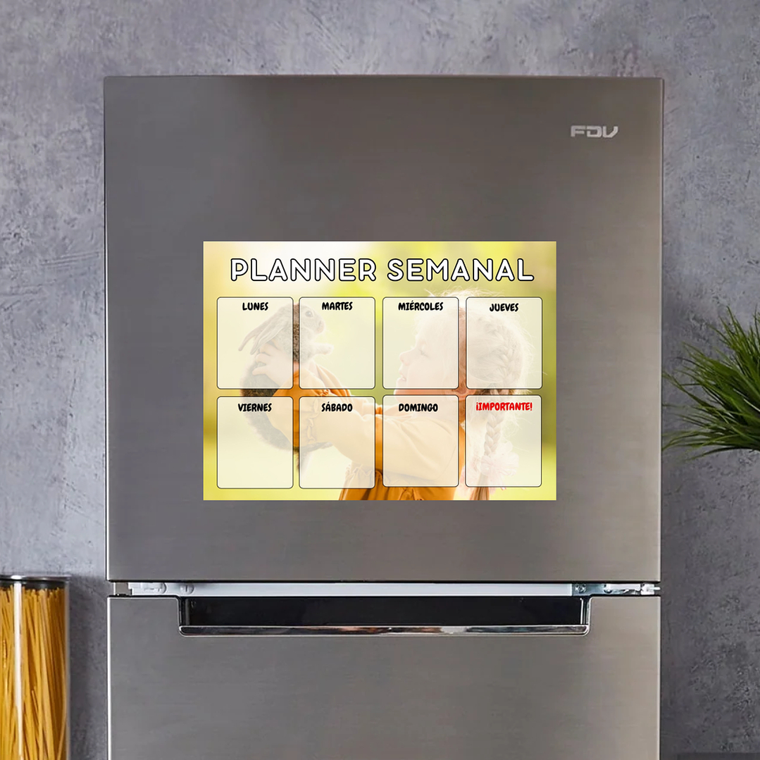 Planner Magnético SEMANAL foto personalizada 1
