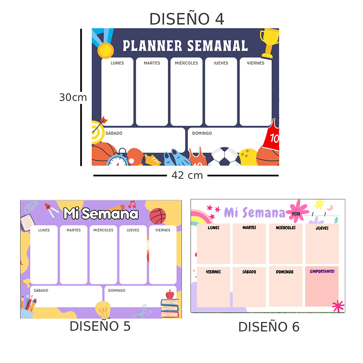 Planner Magnético SEMANAL  3