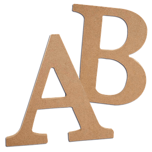 Letras en MDF 3 mm de grosor