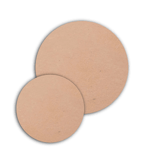 Círculos de Madera MDF Crudo de 3mm para manualidades