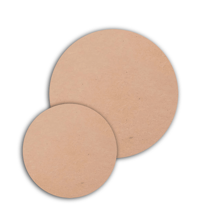 Círculos de Madera MDF Crudo de 3mm para manualidades 1