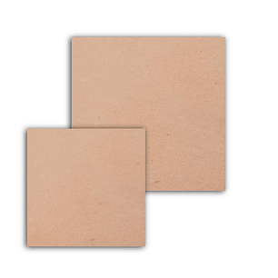 Cuadrado de Madera MDF Crudo de 3mm para manualidades