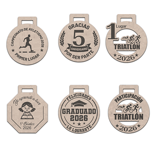 Medallas MDF / Madera