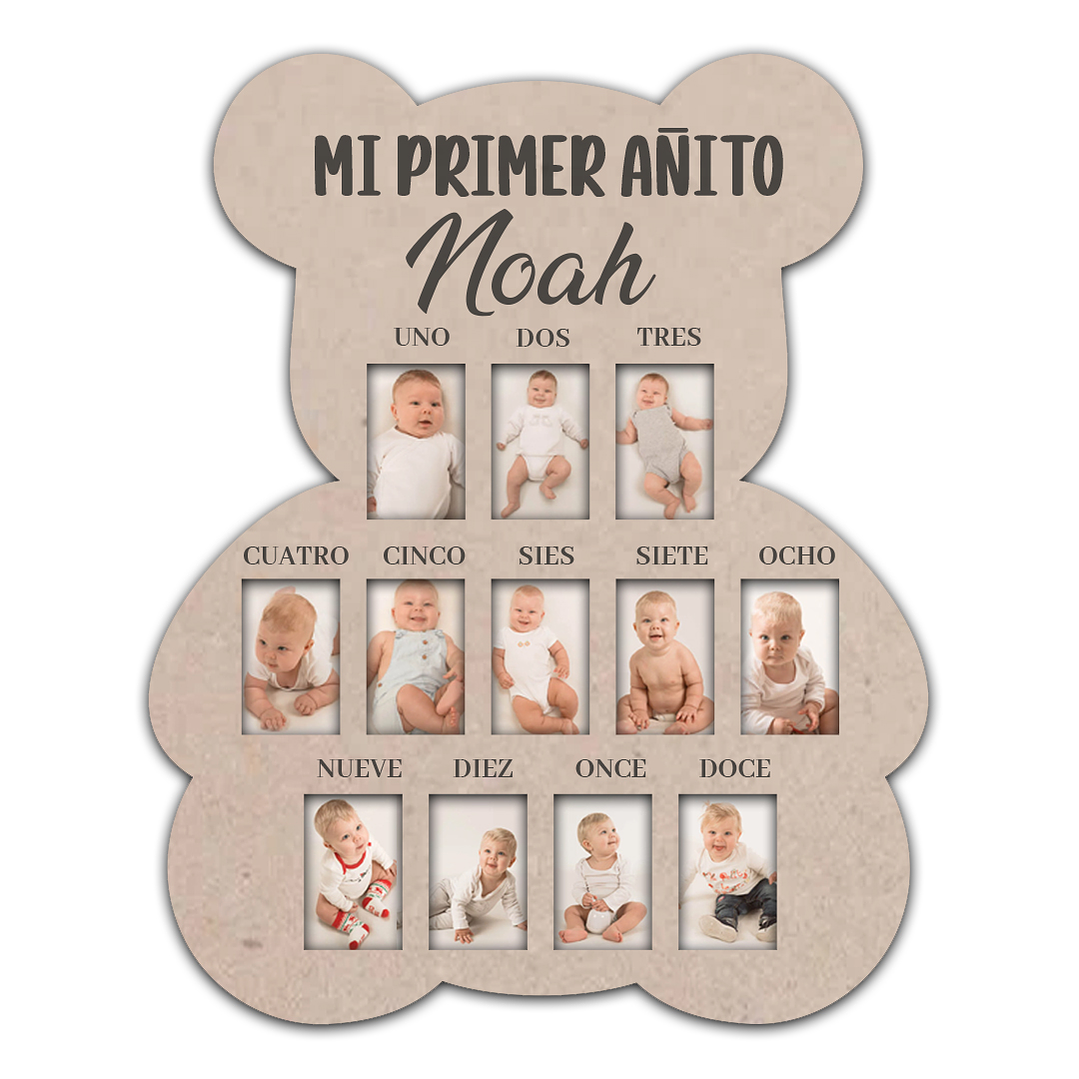 Portaretrato 12 Meses , Mes A Mes Para Bebé. Mesesario 1