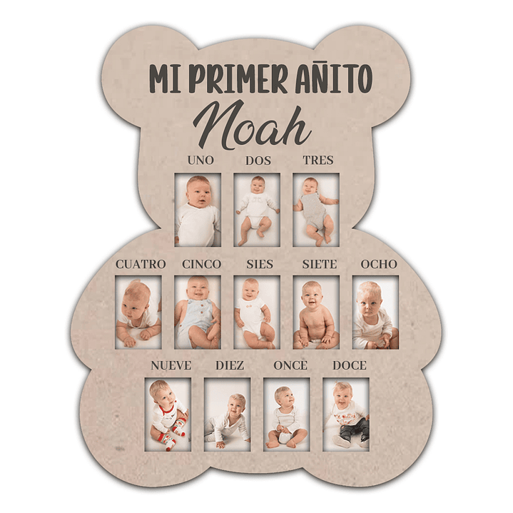 Portaretrato 12 Meses , Mes A Mes Para Bebé. Mesesario 1