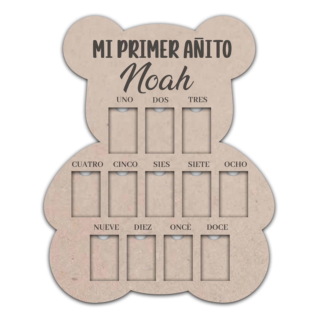 Portaretrato 12 Meses , Mes A Mes Para Bebé. Mesesario 2