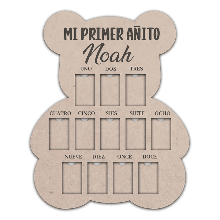 Portaretrato 12 Meses , Mes A Mes Para Bebé. Mesesario 2