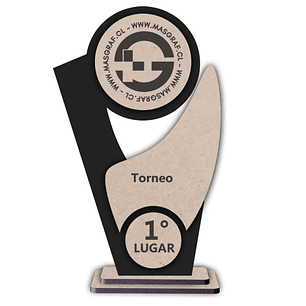 Trofeo Madera MDF personalizado