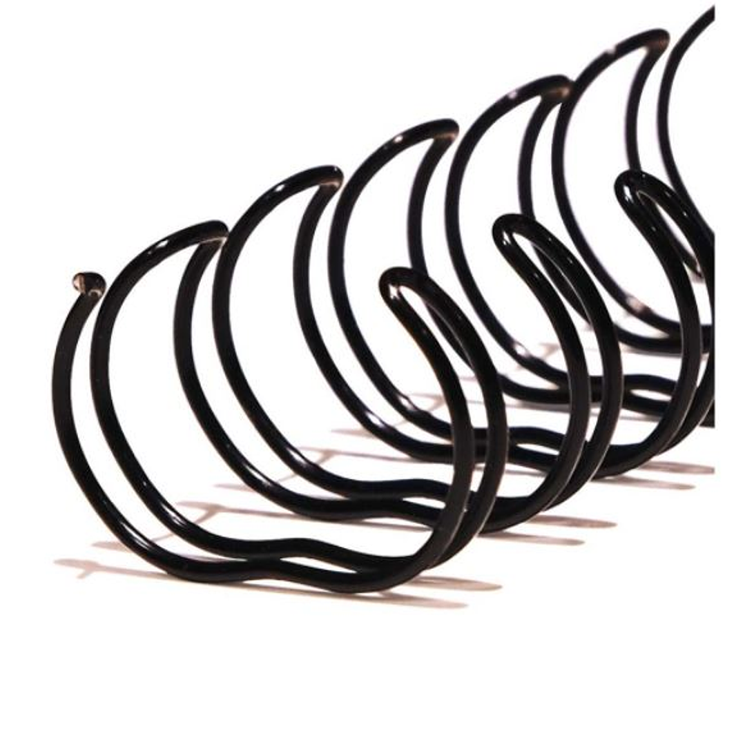 10 Anillos Metálicos Negros 14.3 mm (3:1) 1