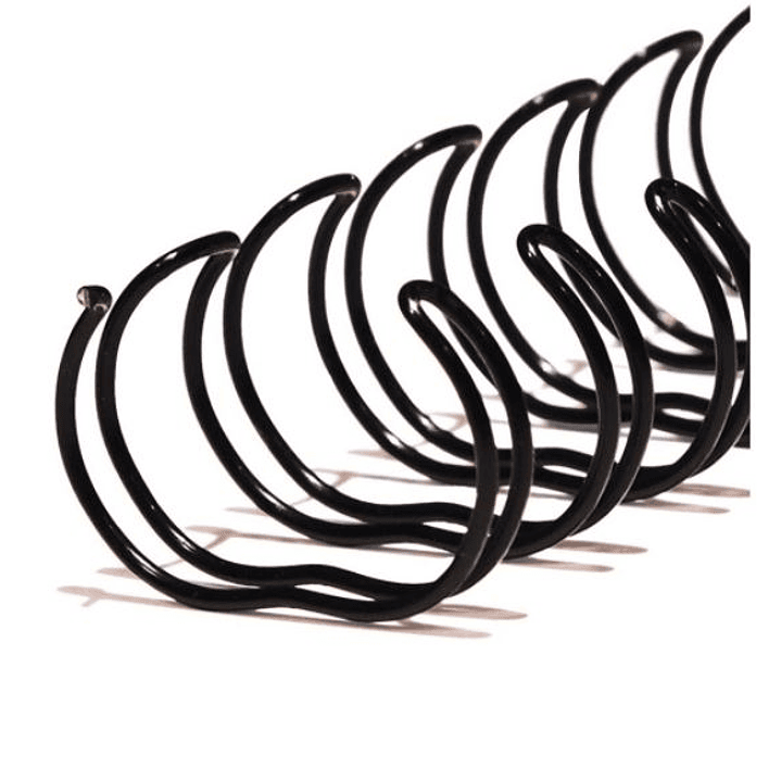 10 Anillos Metálicos Negros 14.3 mm (3:1) 1