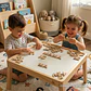 Abecedario De Madera 130 Letras Aprendizaje Didáctico Juego - Miniatura 1