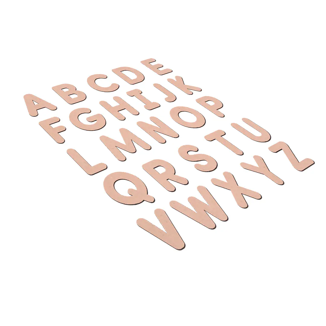 Abecedario De Madera 130 Letras Aprendizaje Didáctico Juego 2