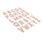 Abecedario De Madera 130 Letras Aprendizaje Didáctico Juego - Miniatura 2