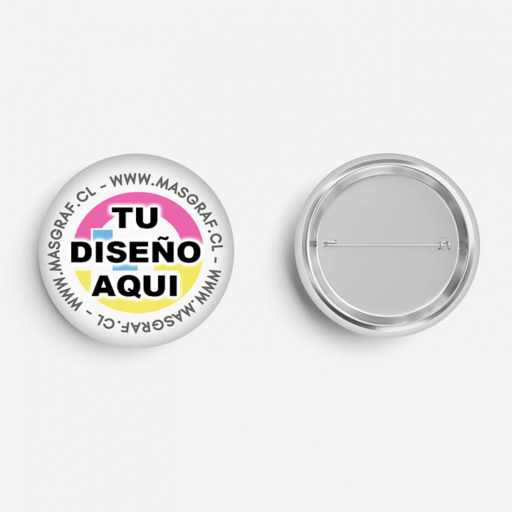 Chapita Alfiler Personalizadas 37mm 1