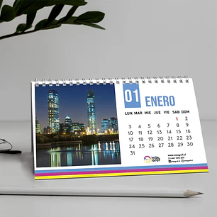 Calendario de escritorio Base dura (Cartón piedra)