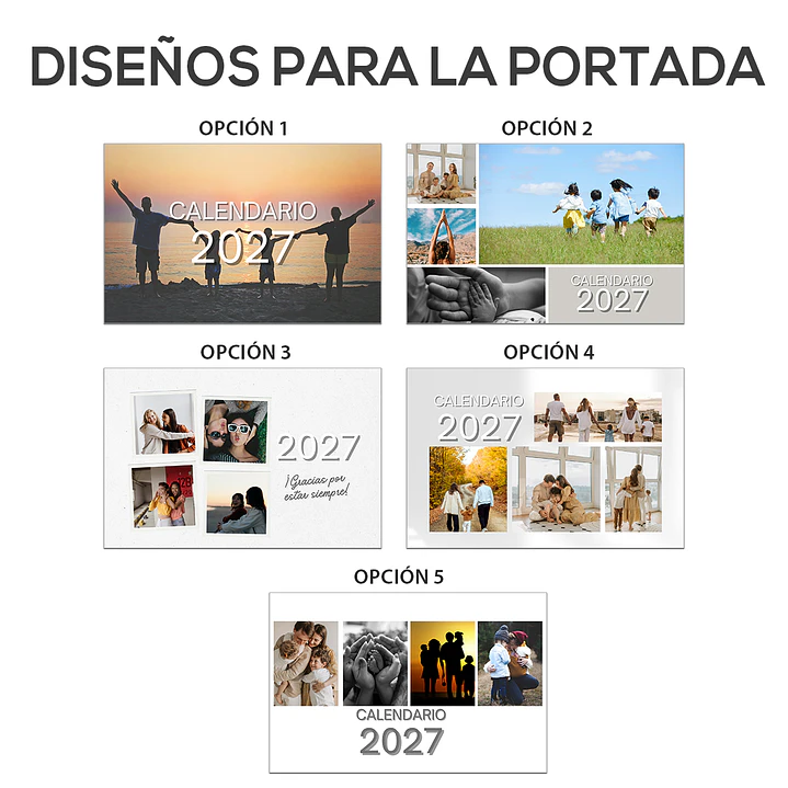 Calendario de escritorio Base dura (Cartón piedra) 2