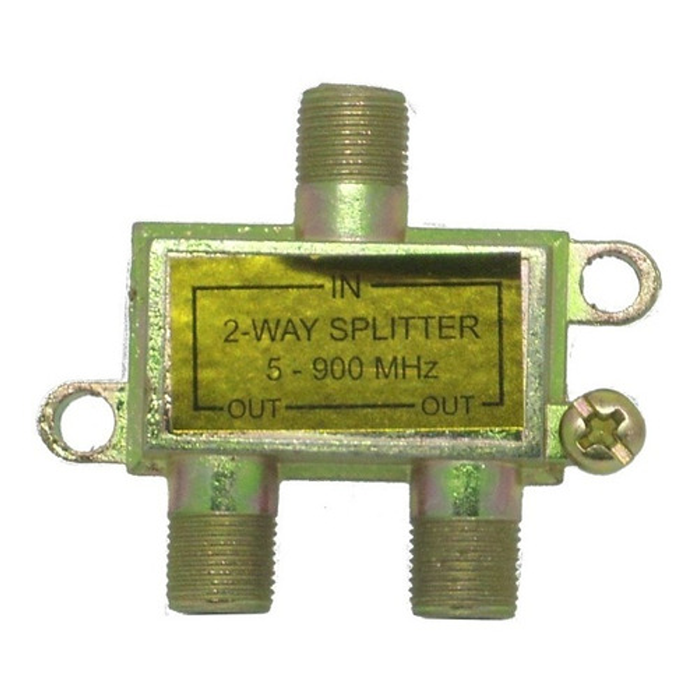 5 Splitter Coaxial Television 1x2 Vias Frecuencia De 5 Hz-90