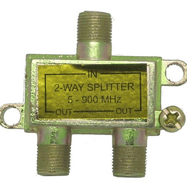 5 Splitter Coaxial Television 1x2 Vias Frecuencia De 5 Hz-90