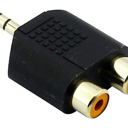 Adaptador Plug 3.5mm Macho - 2 Rca Hembra
