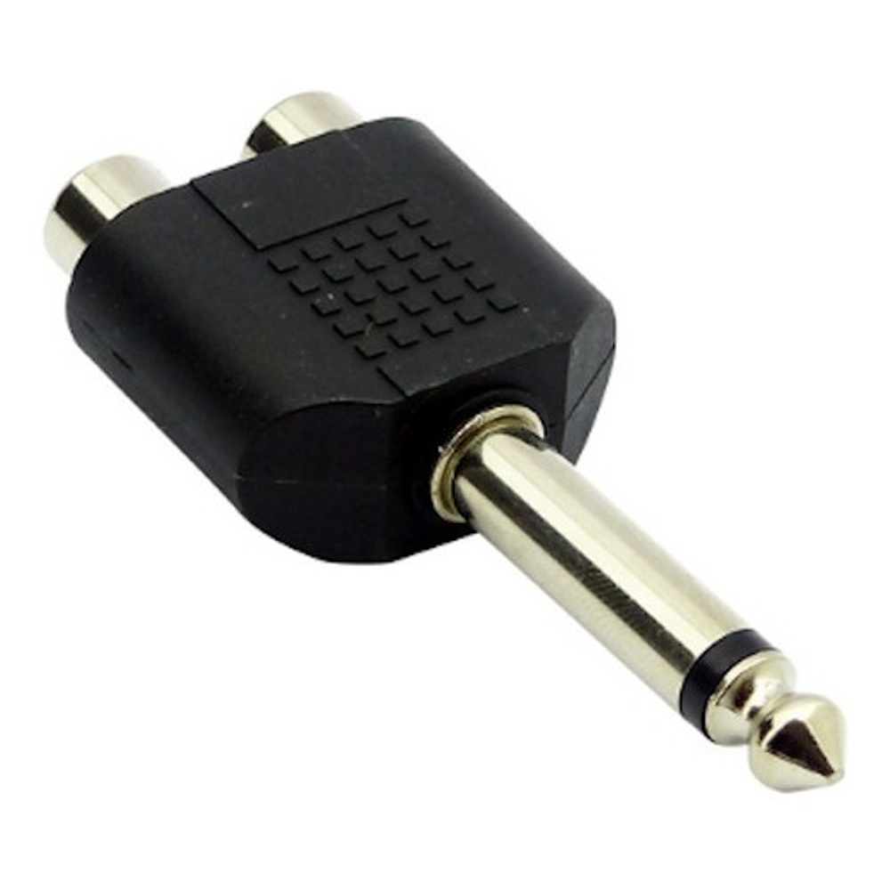 Adaptador 2 Jack RCA a Plug 3.5mm Estereofónico