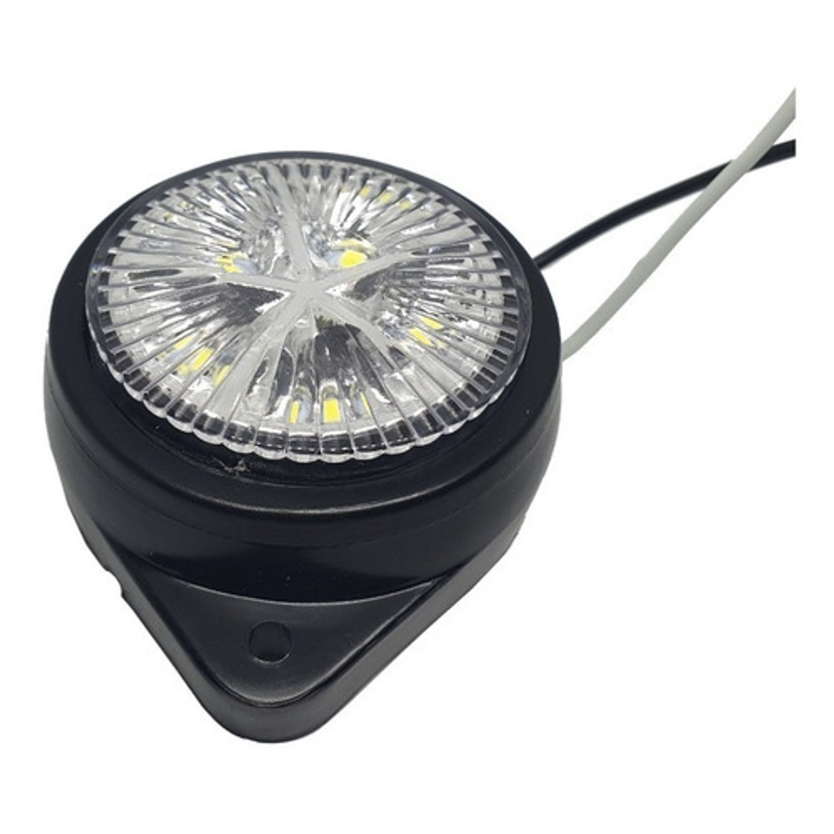 4X 12/24V FLUSH Fit Bianco Con Flash Indicatore Luce Gialla Per - Foto 9