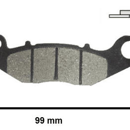 Pastillas Freno Moto Para Honda Cbr 125 Anf 125 Innova Lifan 50
