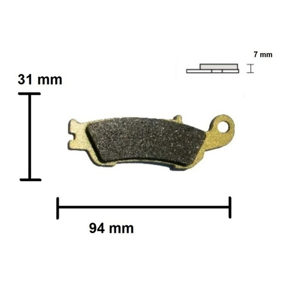 Pastillas Freno Moto Para Yamaha Yzf250 Delantera