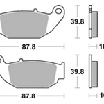 Pastillas Freno Para Moto Honda Cbf150 Cb190 2012 Add Cr-80