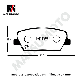 Pastillas De Freno Trasera Semi Metalica Para Maxus G-10