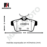 Pastillas De Freno Trasera Semi Metalica Para Peugeot 308 Rcz 3008 5008