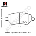 Pastillas De Freno Delantera Semi Metalica Para Lifan X60