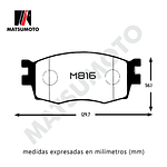 Pastillas De Freno Delantera Semi Metalica Para Hyundai Accent